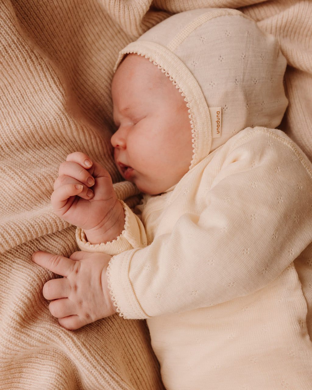 Wrap around body pointelle wool/silk - munkki
