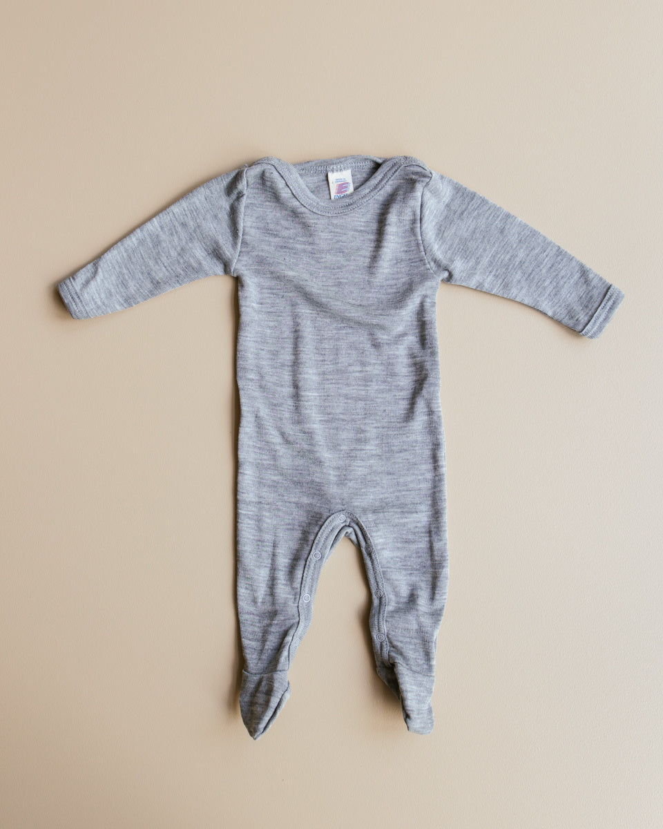 boxpakje:pyjama van wol:zijde - grijs 1