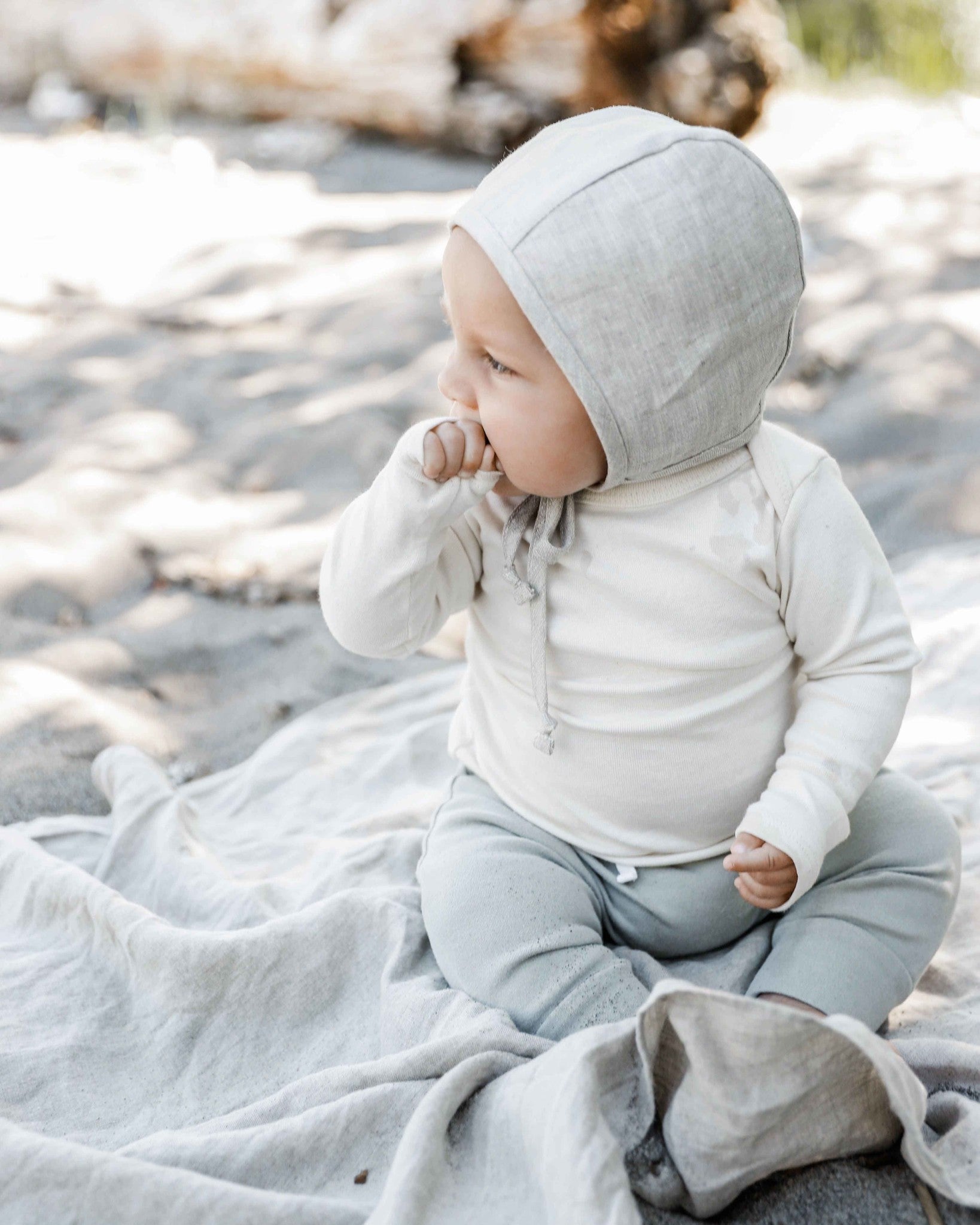 Briar linnen bonnet sand