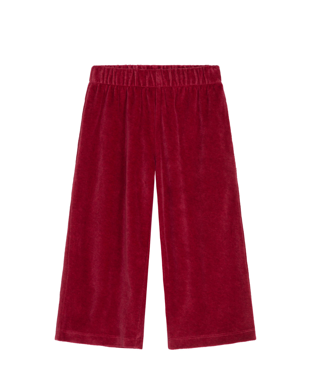 Kinder broek velour - ruby