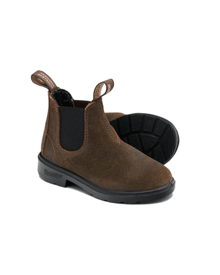 Chelsea boots kids - 2497 suede brown_-2