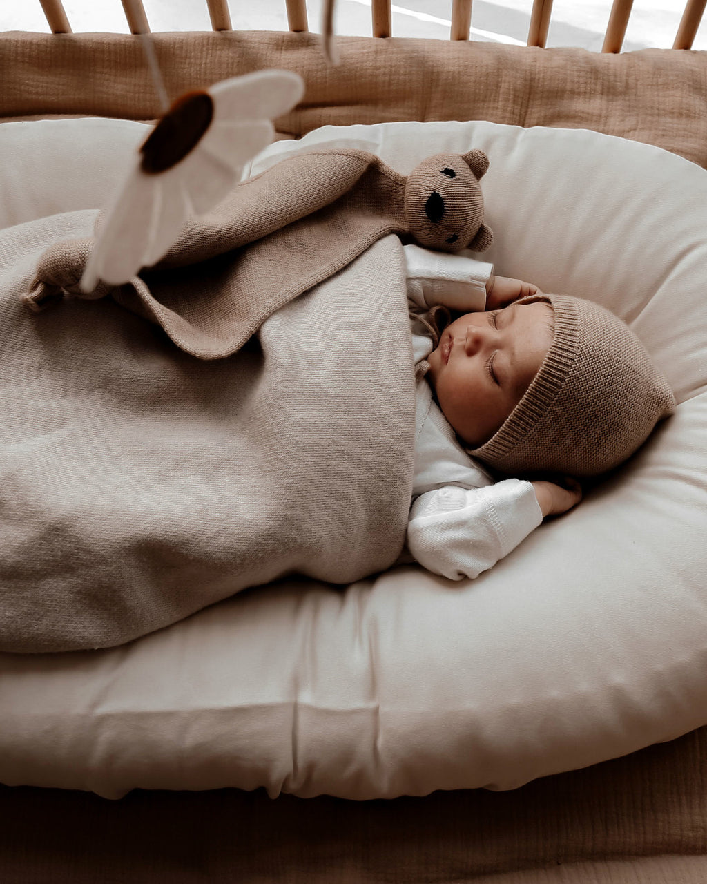 Cocoon baby lounger kapok biologisch katoen