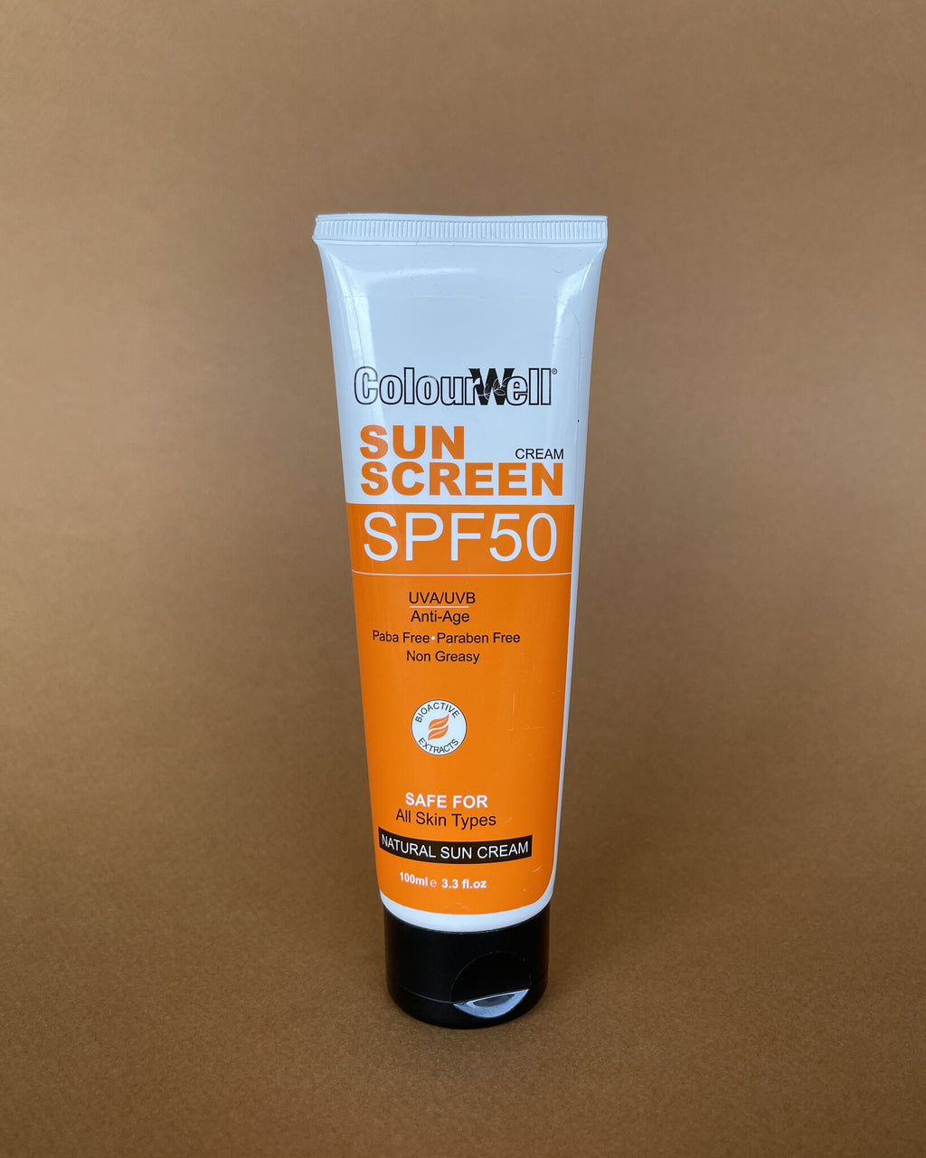 Colourwell SPF50 tube sunscreen