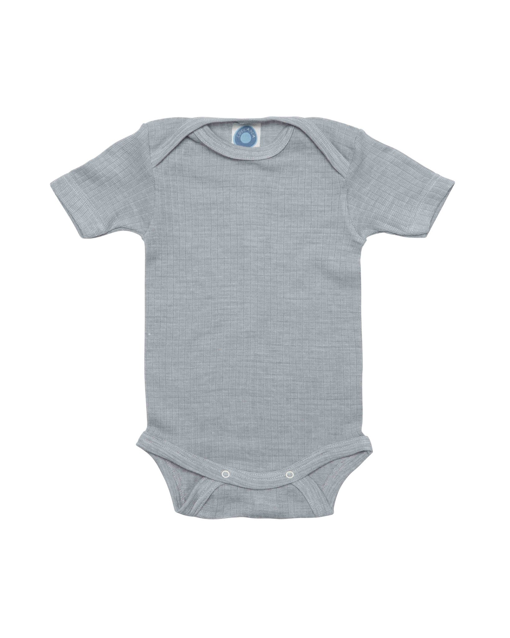 Cosilana baby body short sleeves gray