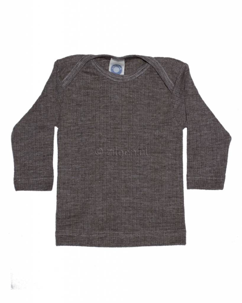 Cosilana-baby-shirt-wol-zijde-katoen-bruin-2
