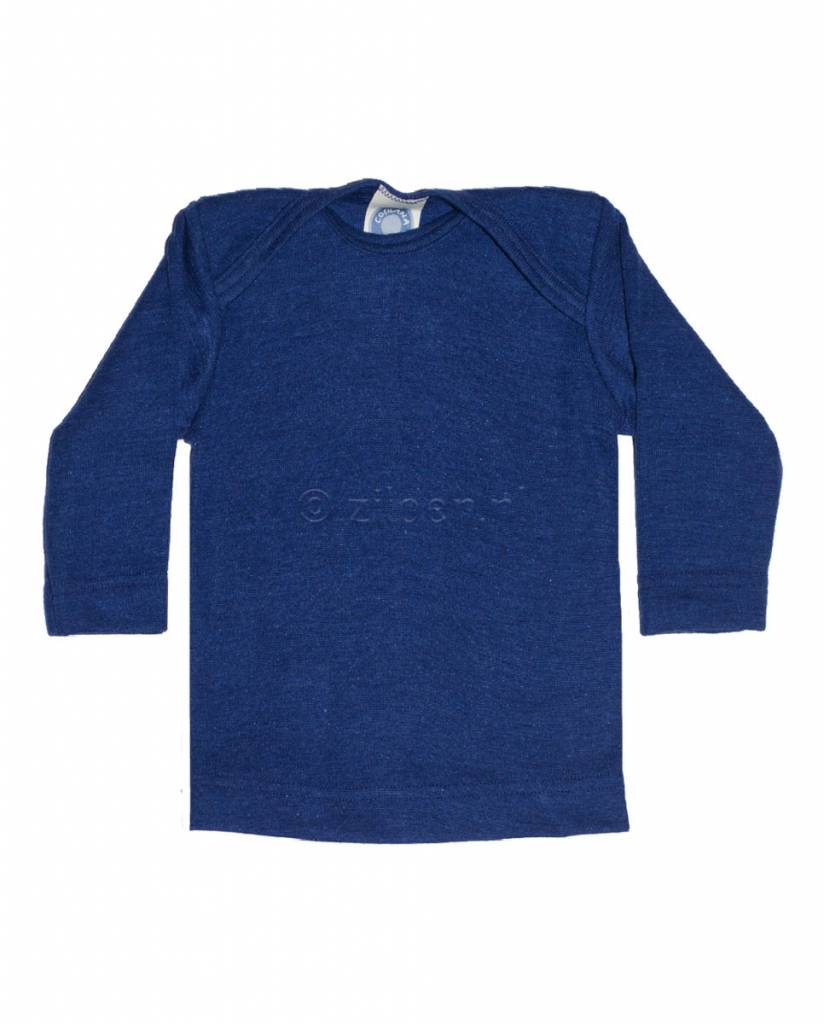 Cosilana-babyshirt-wol-zijde-blauw