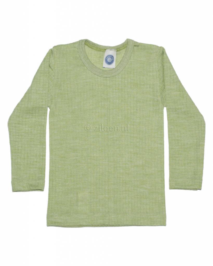 cosilana-kinder-longsleeve-wol-zijde-katoen-groen