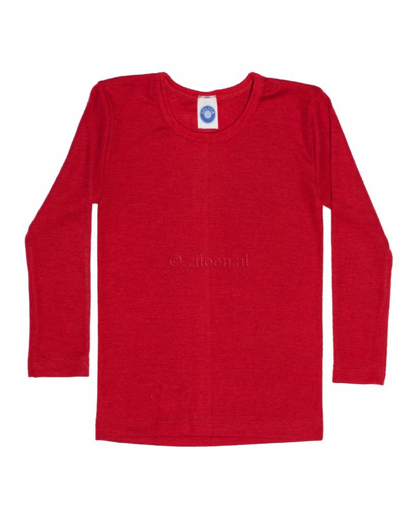 cosilana-shirt-kind-wol-zijde-rood