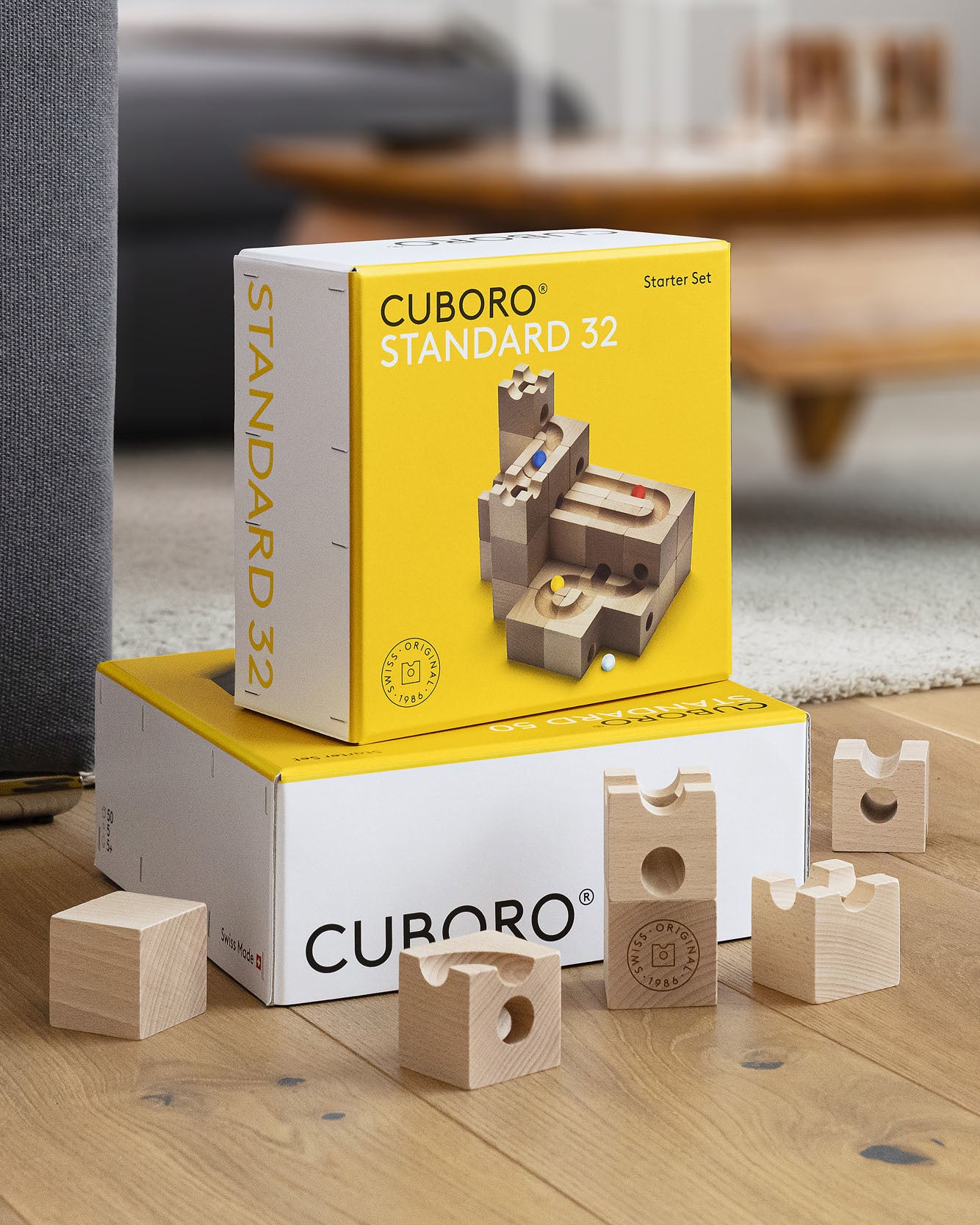 Cuboro houten knikkerbaan Standaard 32 | Ziloen