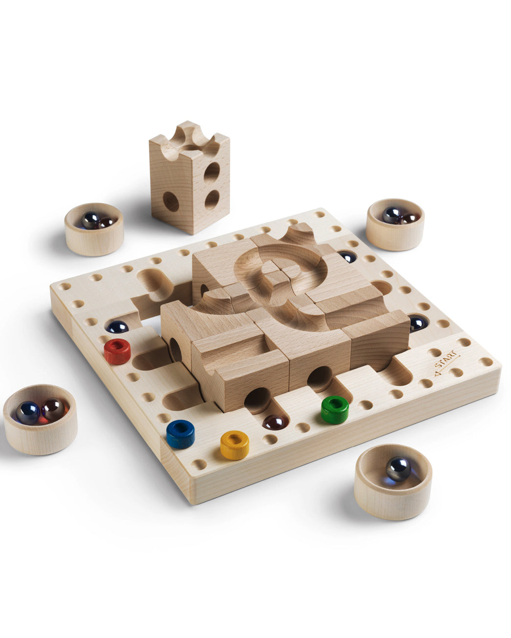 cuboro Houten knikkerbaan - Tricky ways bordspel