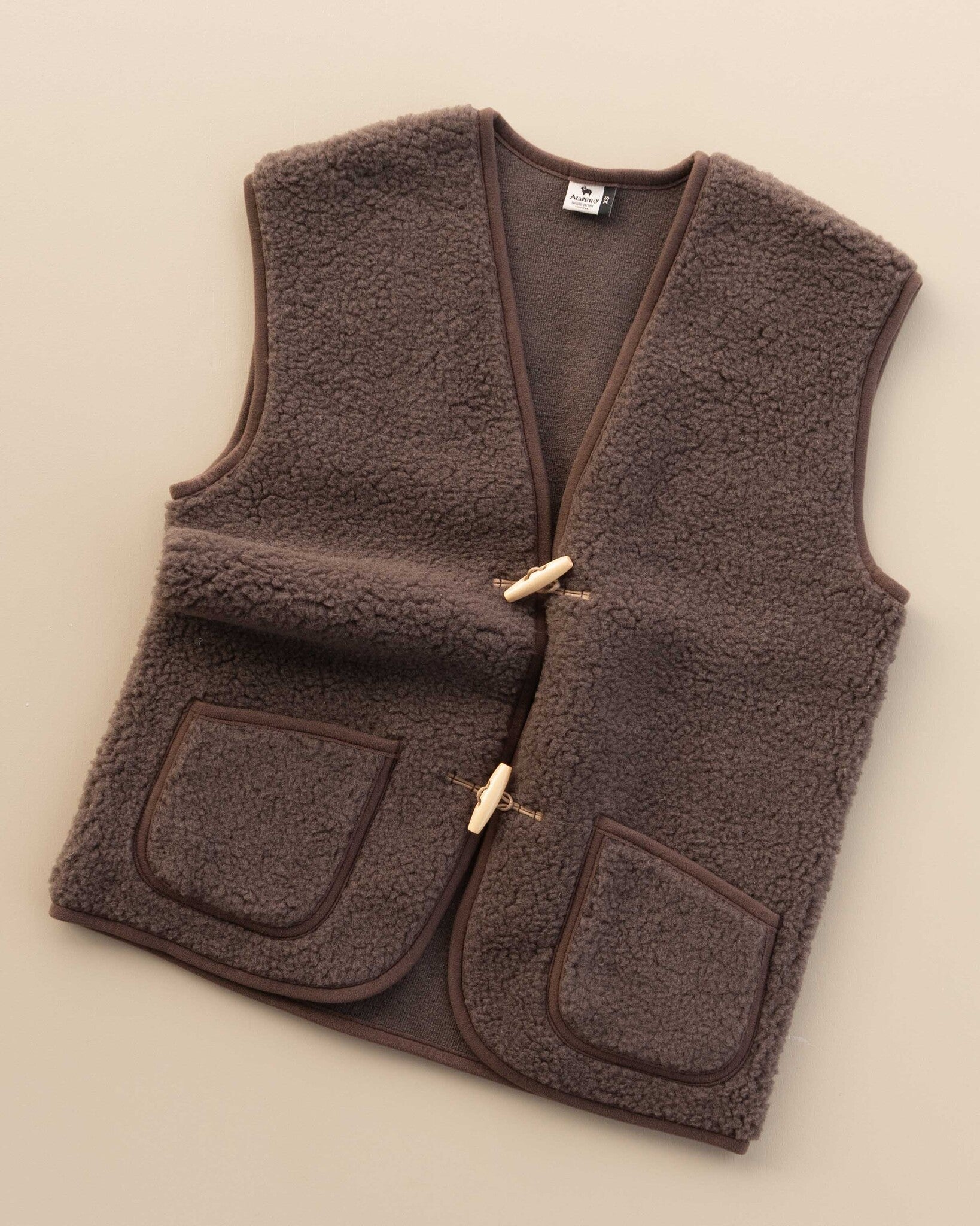 Dames bodywarmer ALPEN van wol - choco-2
