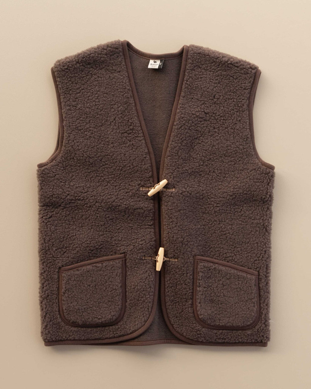 Dames bodywarmer ALPEN van wol - choco