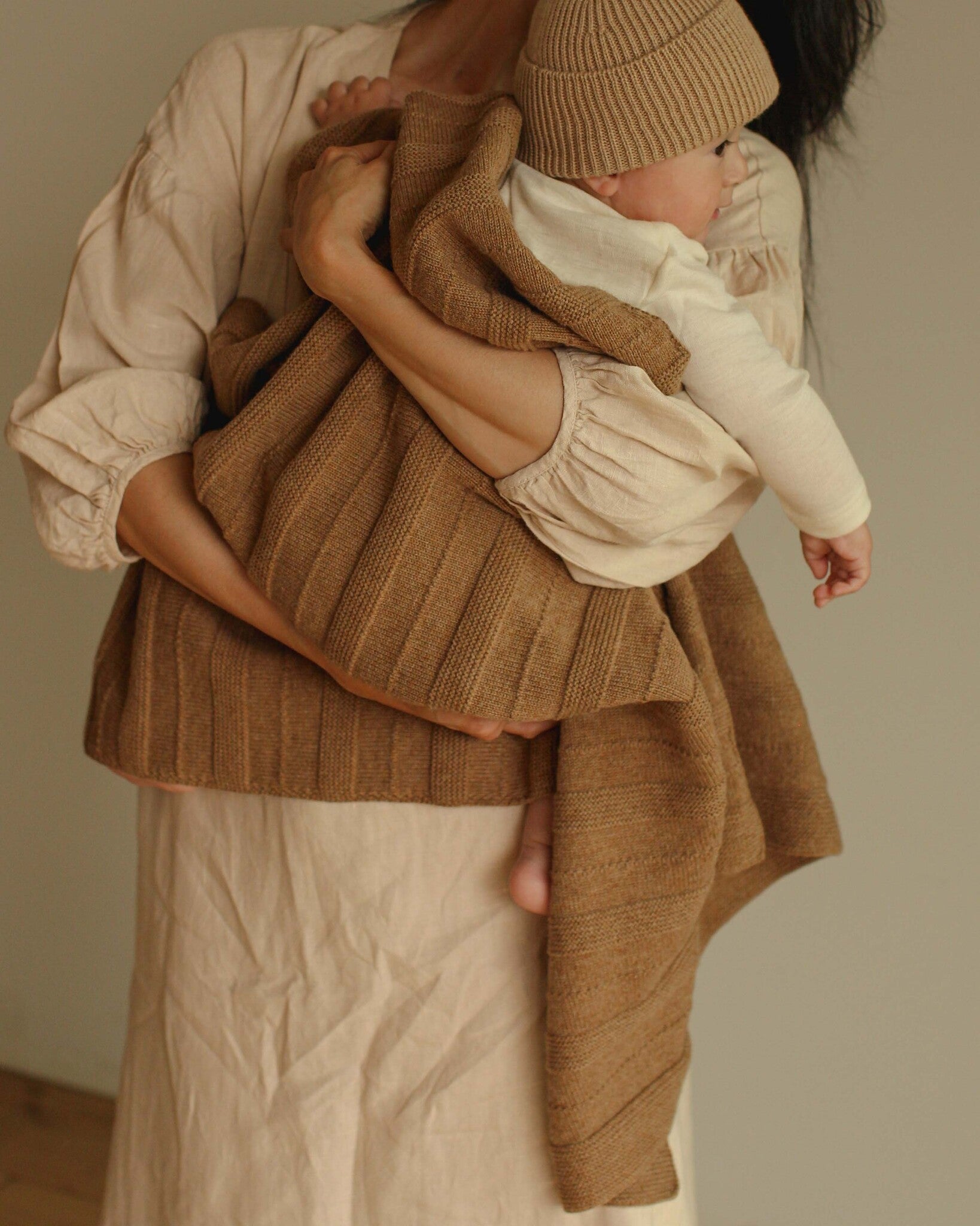 Dekentje Holly - walnut