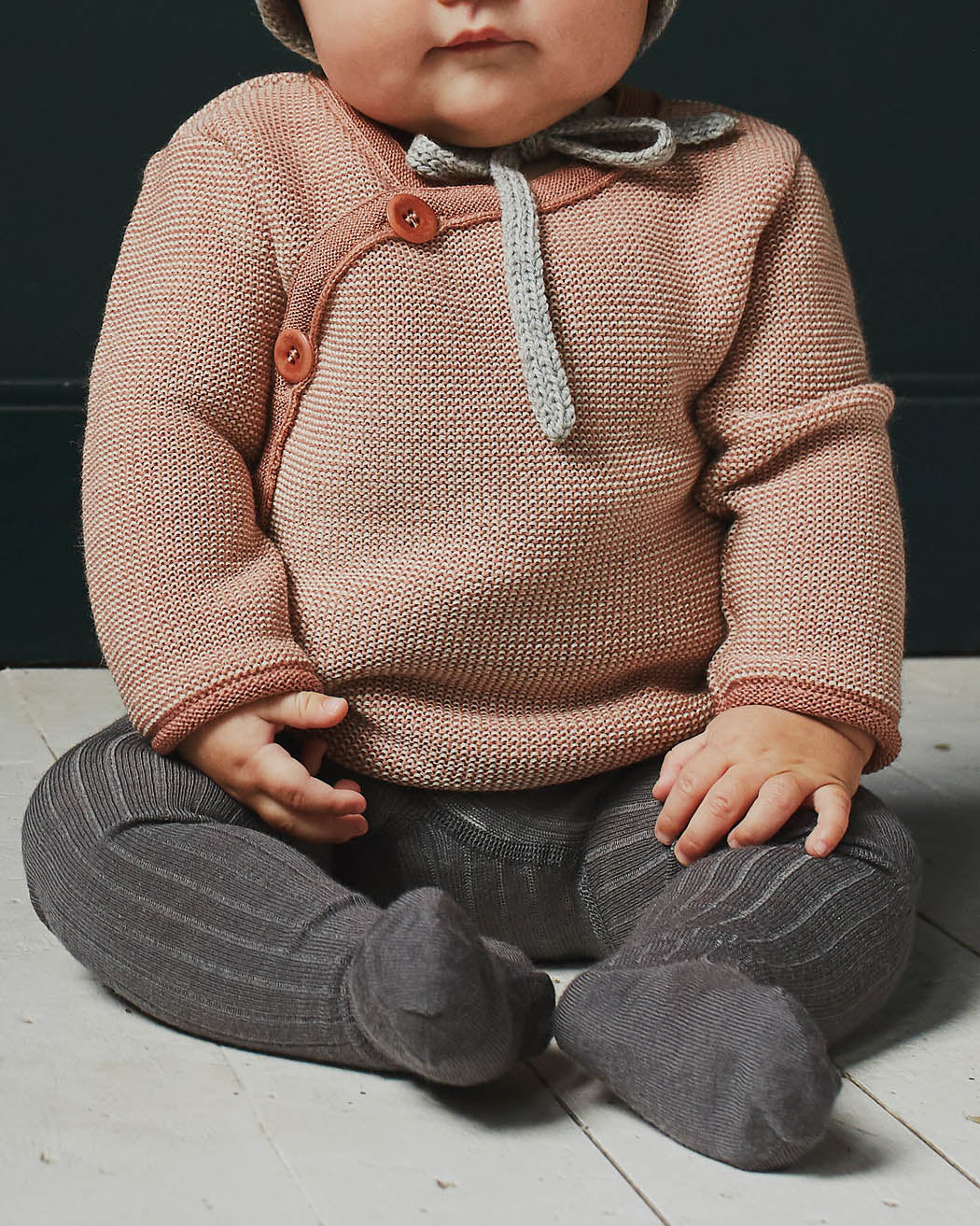 Disana baby cardigan rose