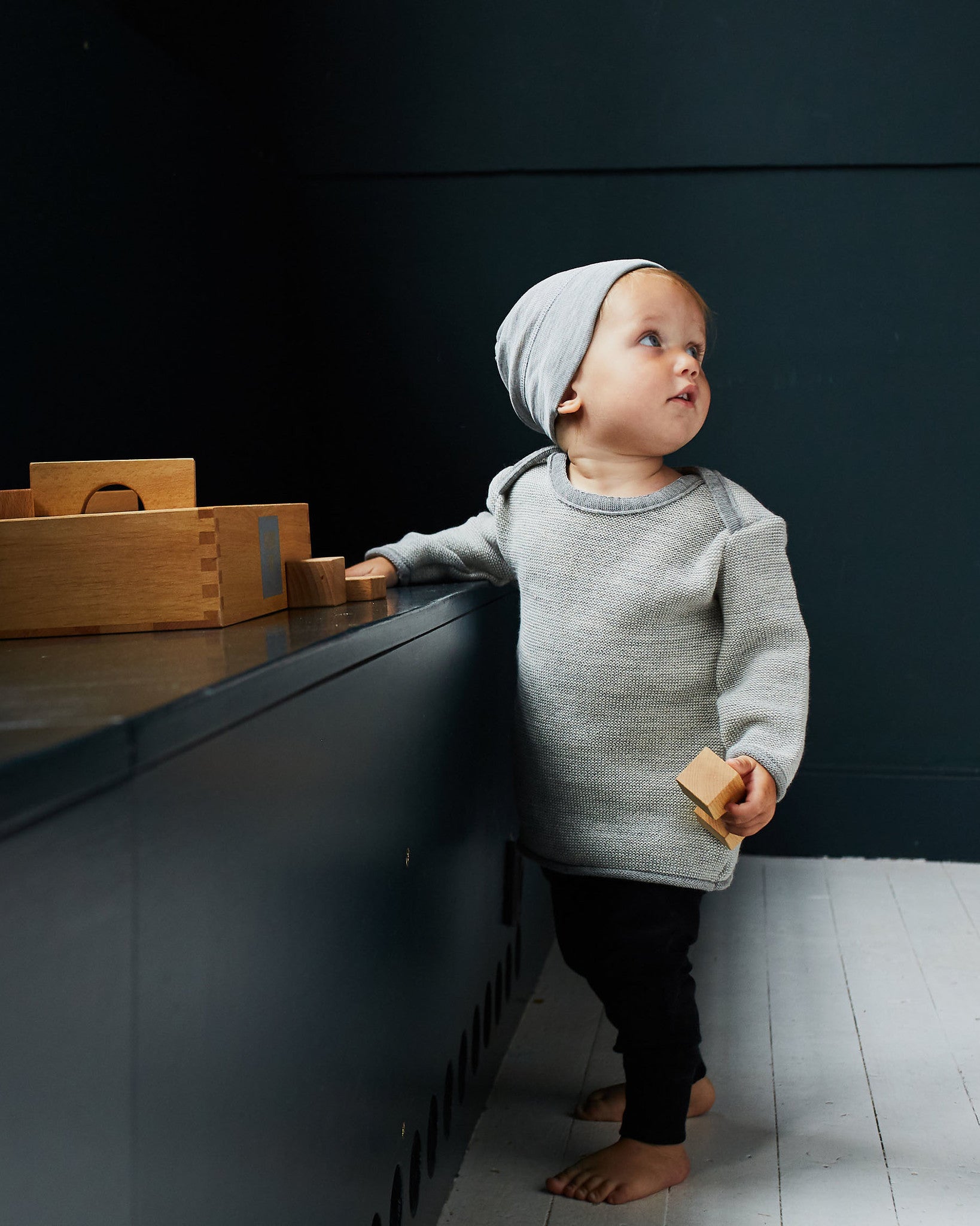 Disana baby trui grijs