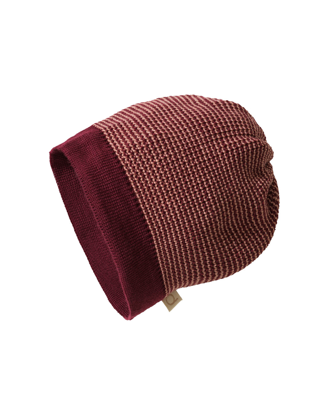 disana Beanie van wol gemêleerd - cassis:roze