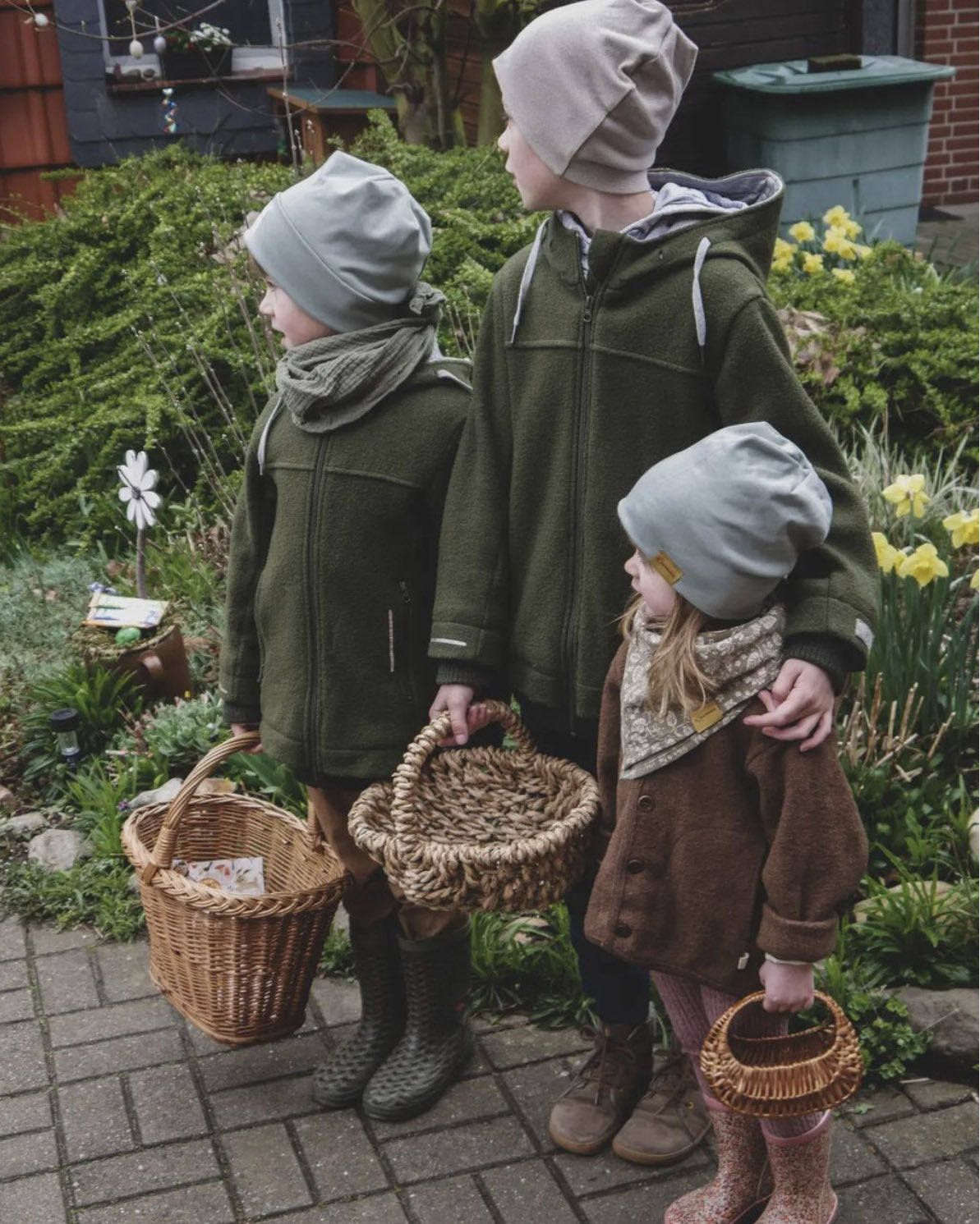 Disana Outdoor jas van gekookte wol - olive 2