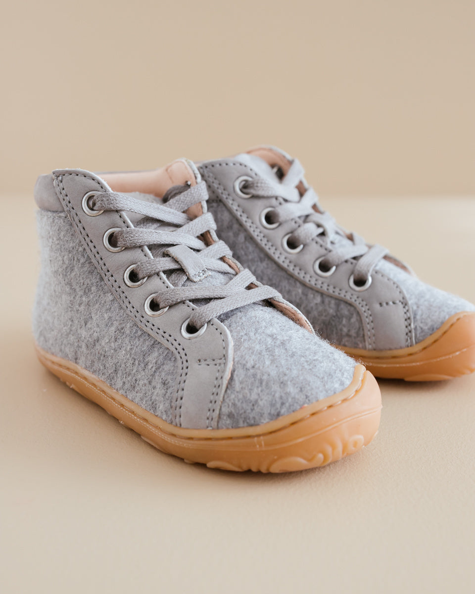 Disana Schuhe wolle grau
