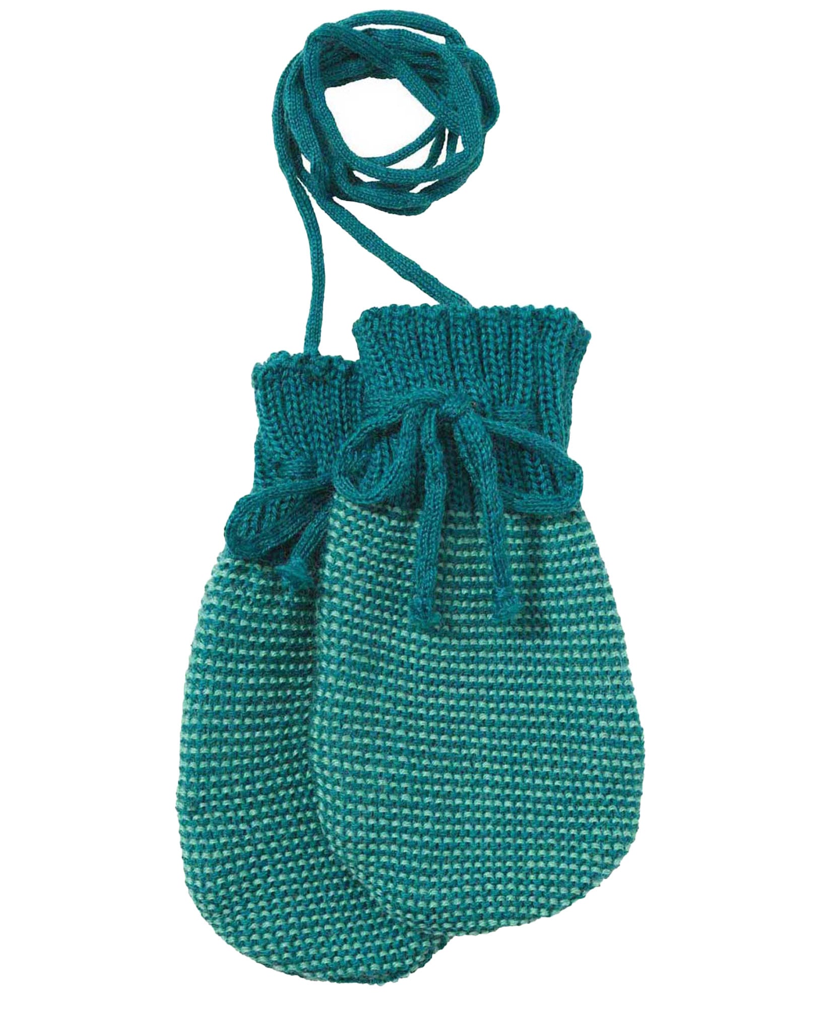 disana wantjes van merino wol Baby mittens organic merino wool - pacific:mint