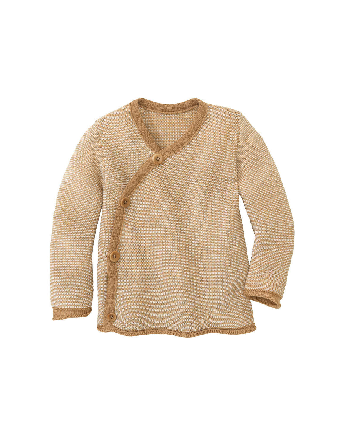 Disana Wikkelvestje van merino wol - karamel :naturel 1.0