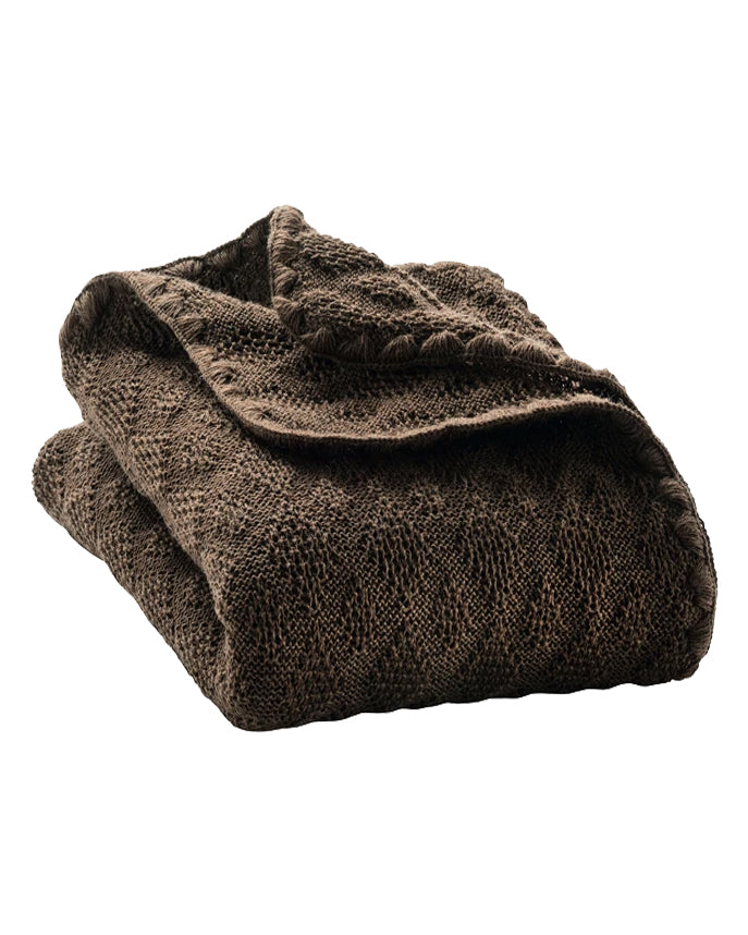 Baby deken van wol - hazelnoot (exclusief bij Ziloen)