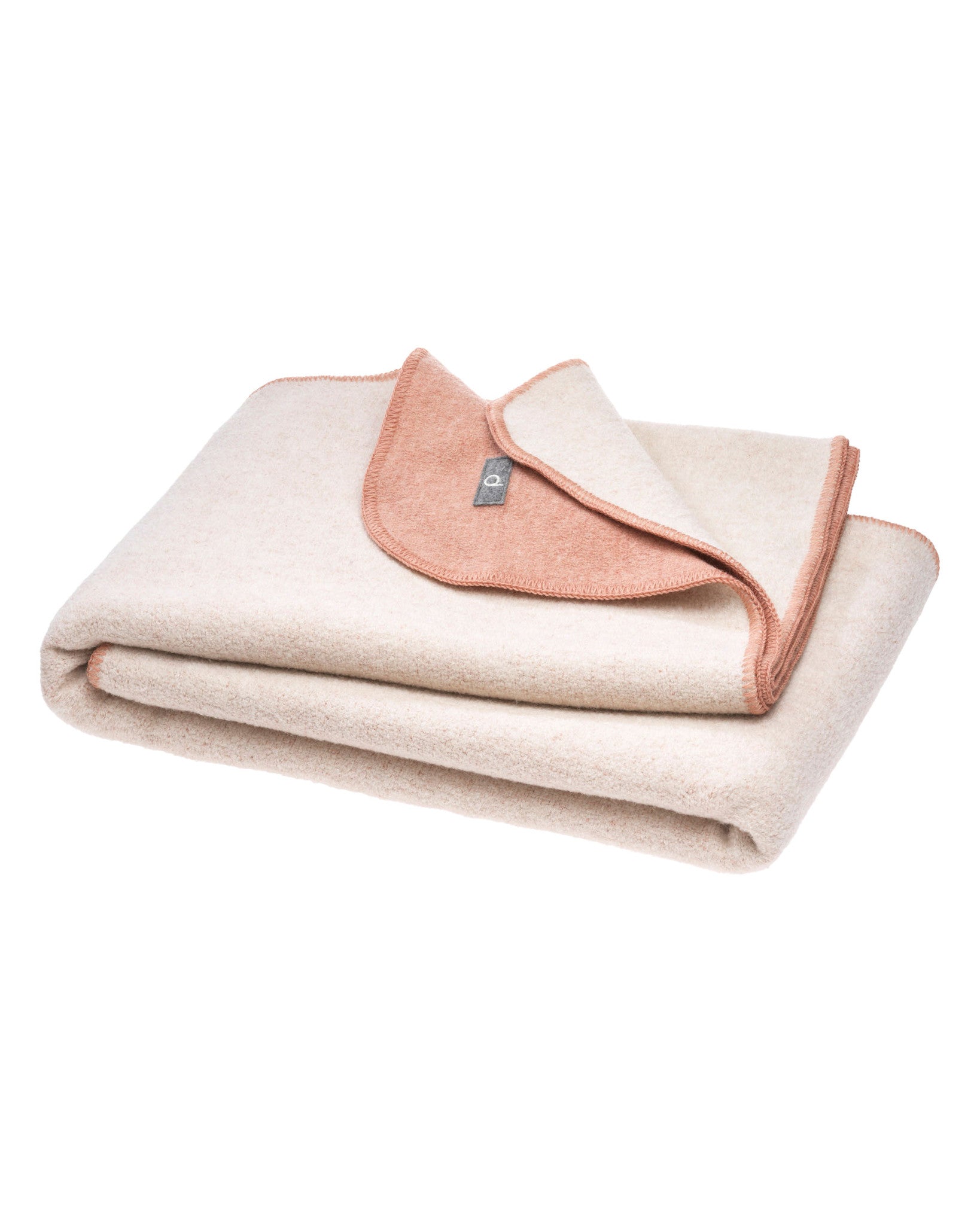 disana Wollen doubleface deken - roze:naturel