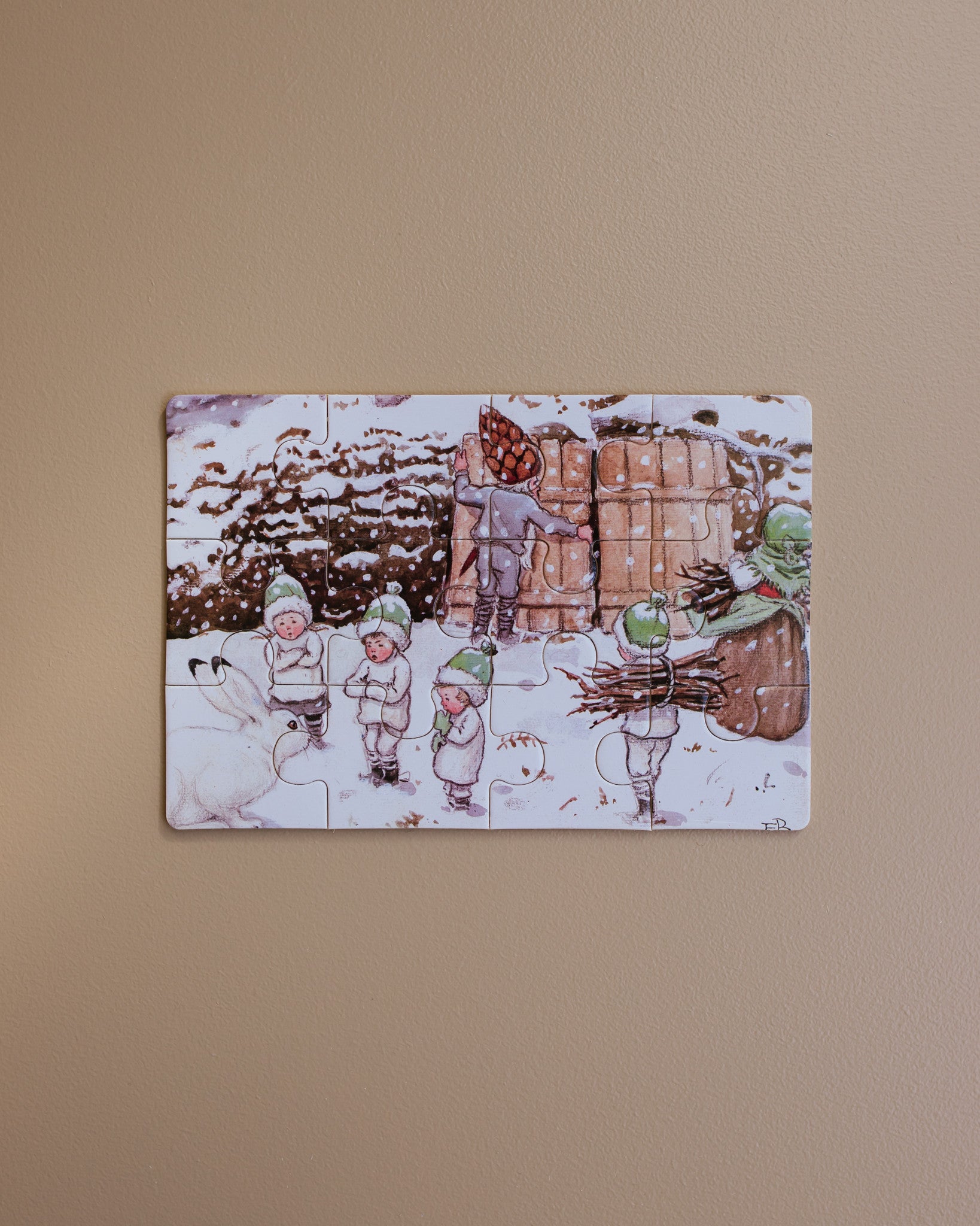 Elsa Beskow for puzzles gnome children copyright  Ziloen