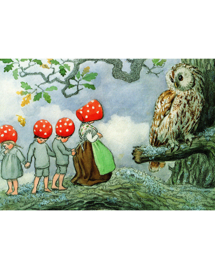 Elsa-Beskow-kabouterkindern-bij-de-uil