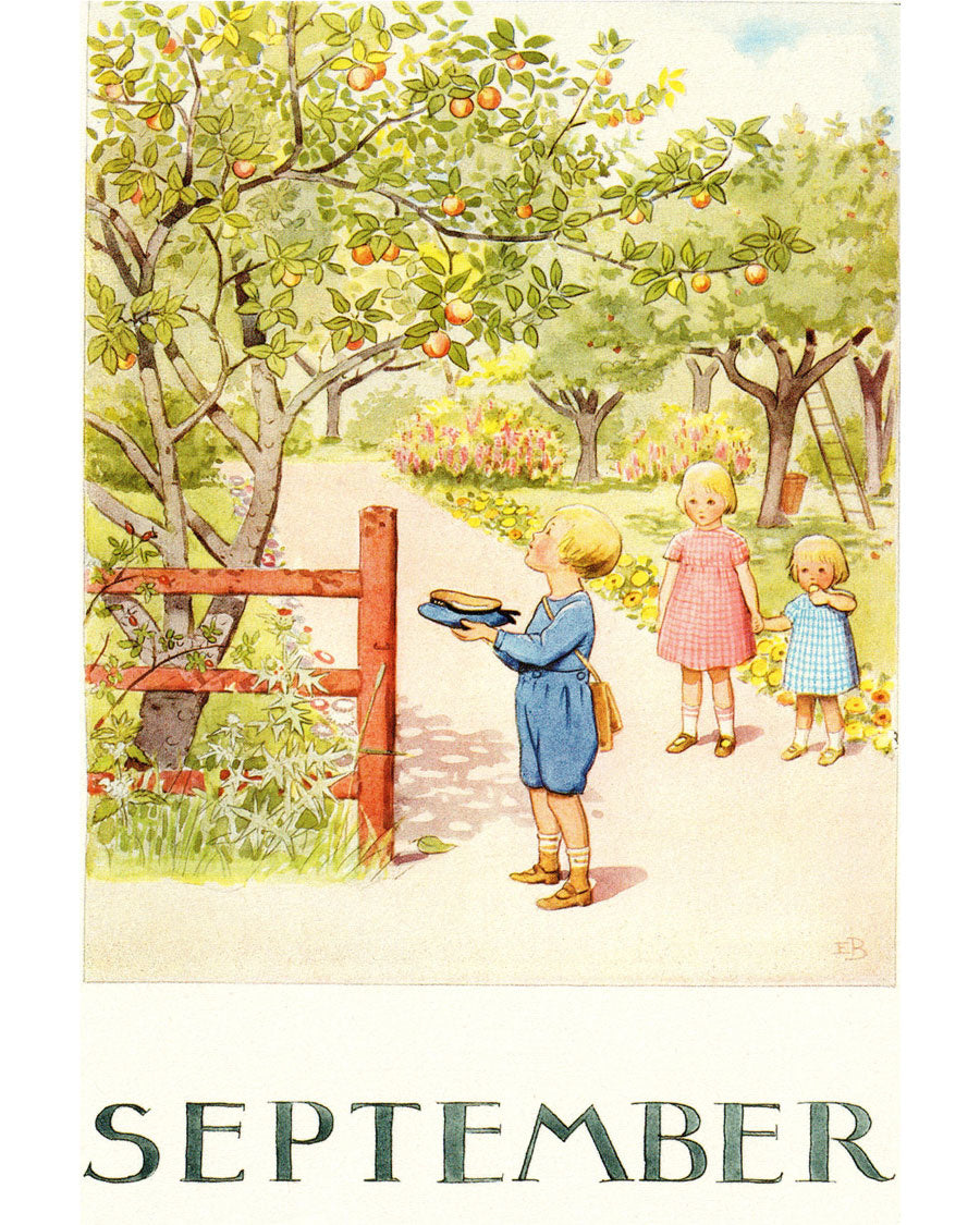 Elsa Beskow postkaart september