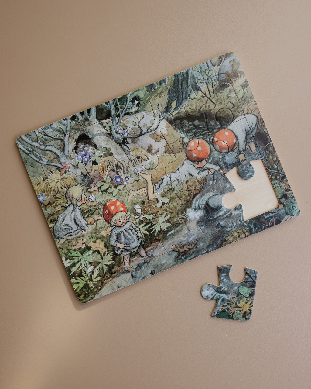 Elsa Beskow puzzle 15 stuks kabouterkinderen Ziloen