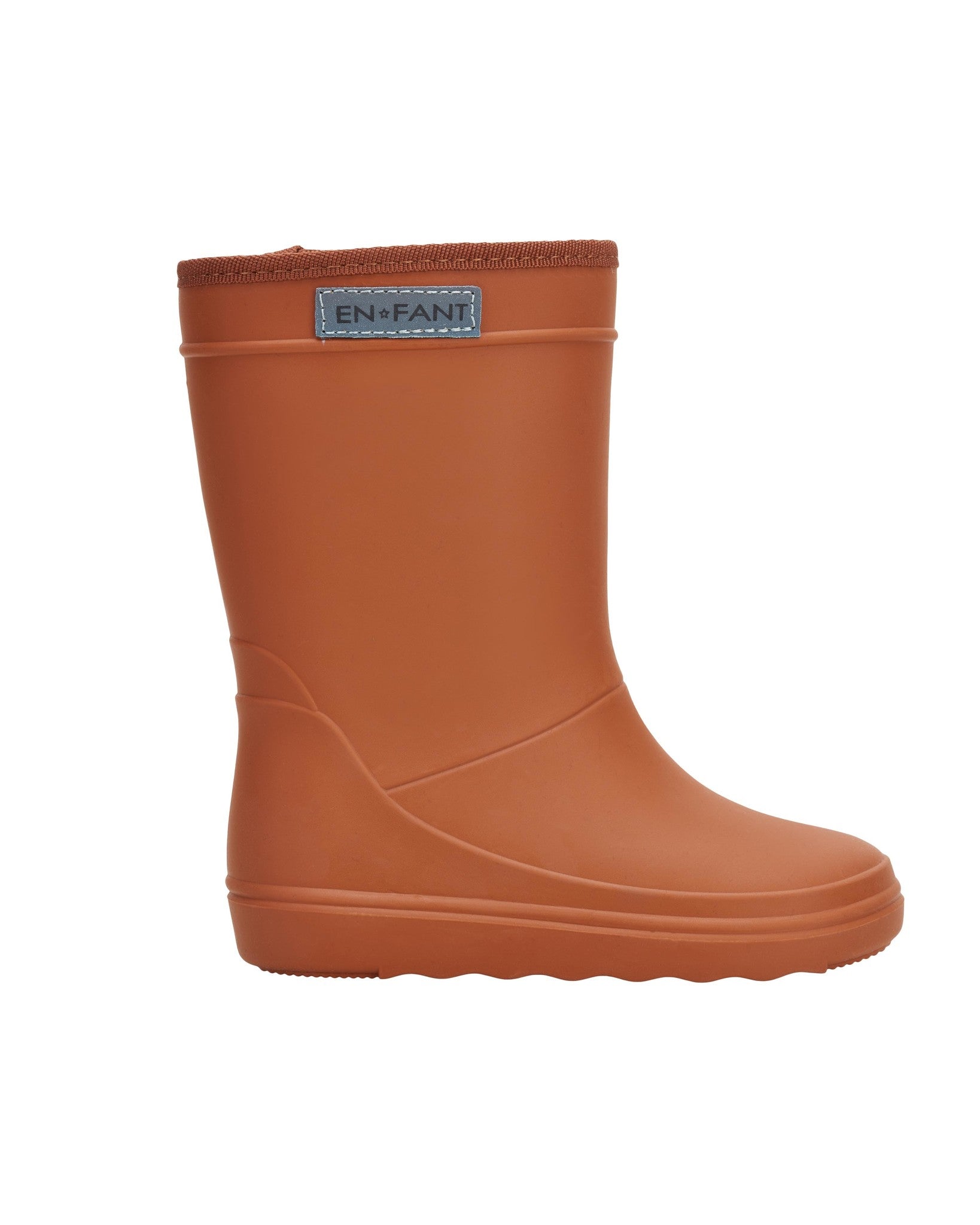 En Fant 815062_253_leather brown gevoerde regenlaarzen