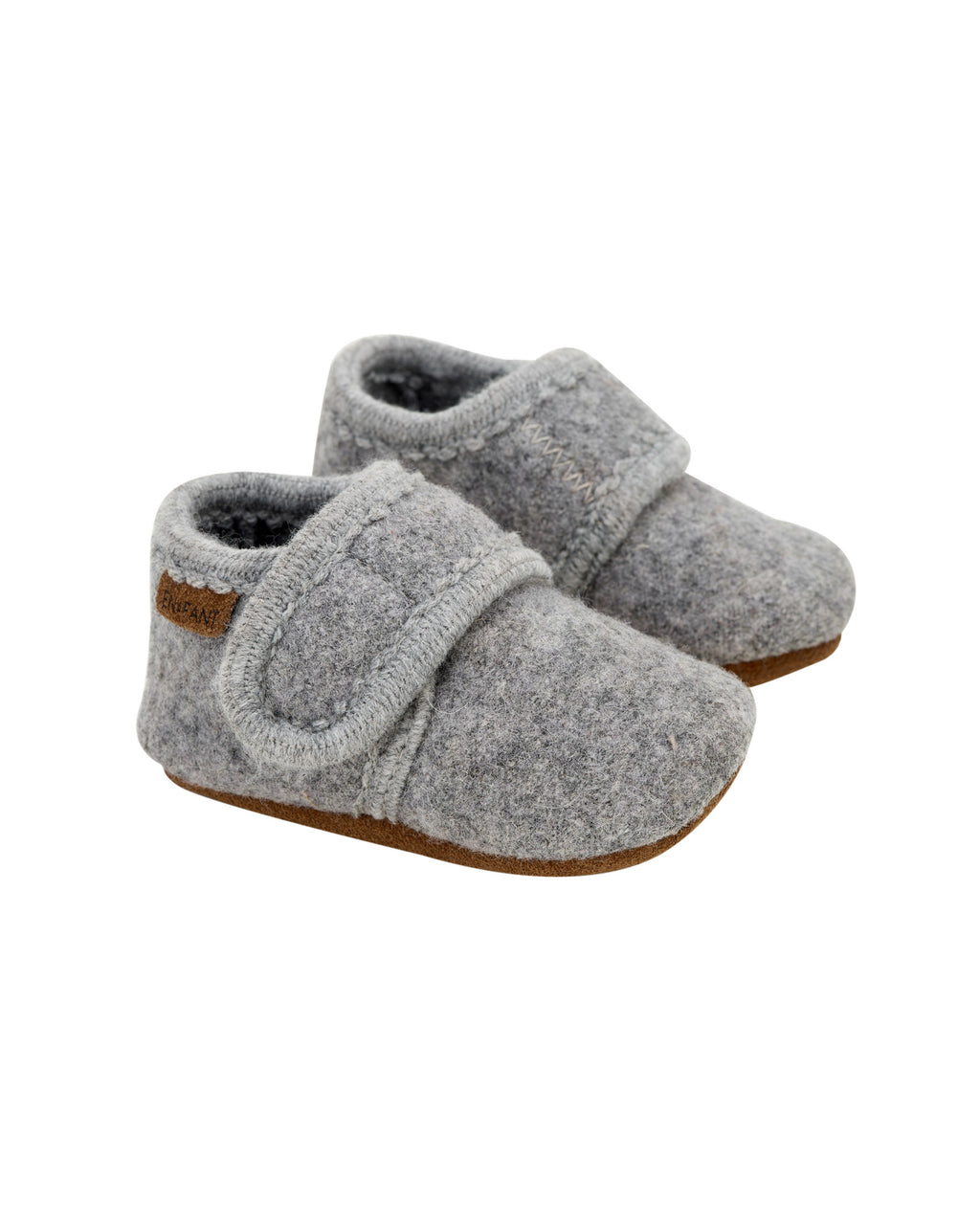 En Fant Wollen slofjes - grey melange