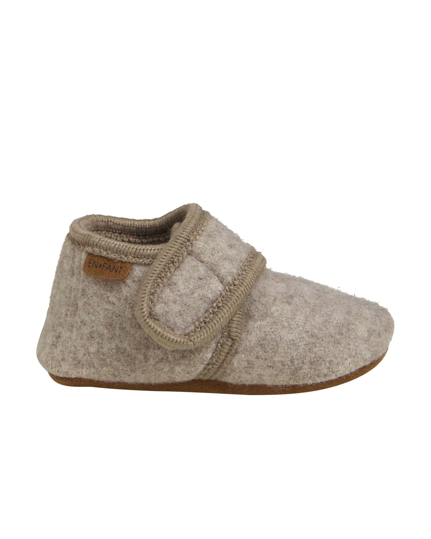 En Fant Wollen slofjes - sand melange 3