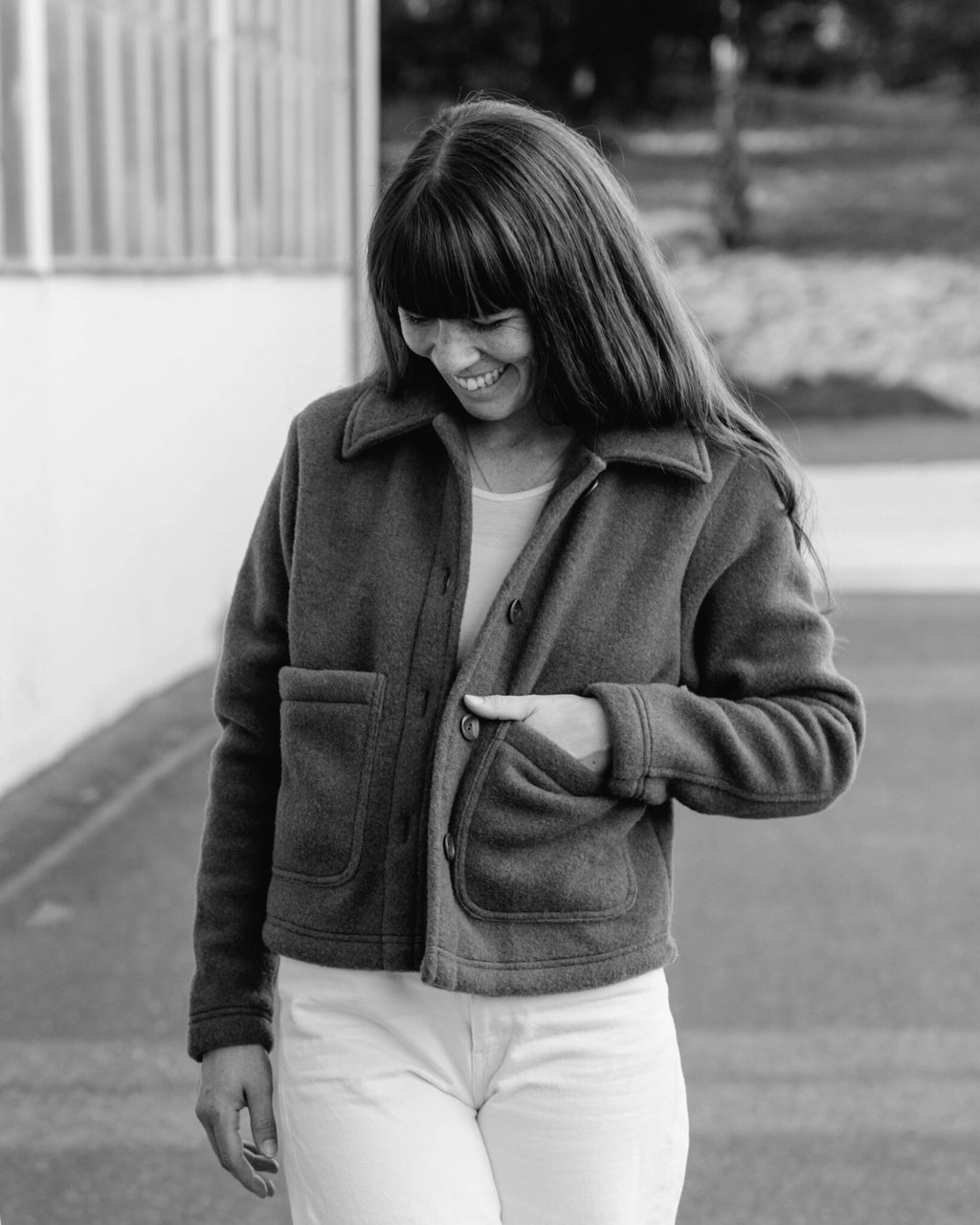 Engel dames jas wol fleece kort