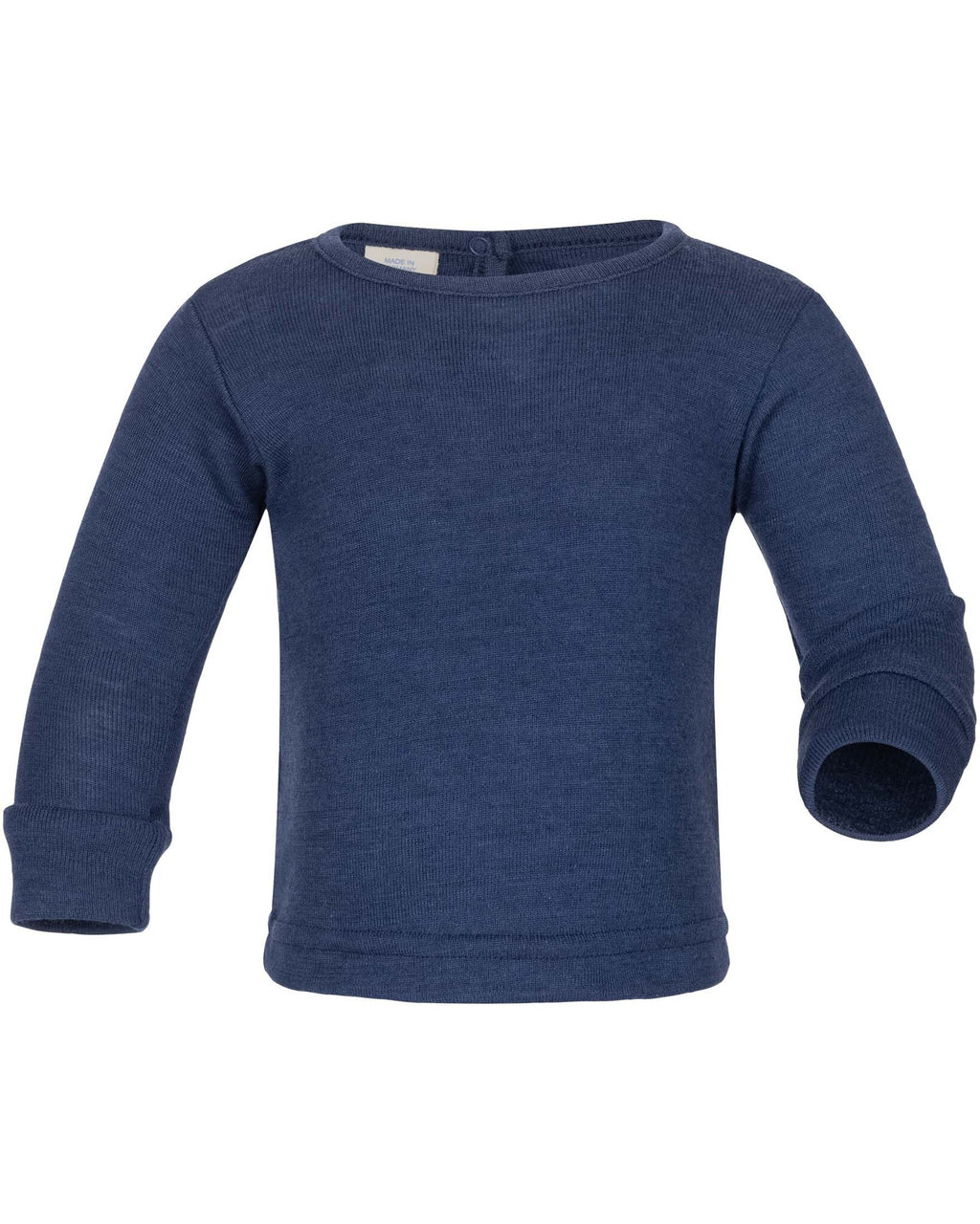 Engel Natur Baby shirtje wol:zijde - blauw