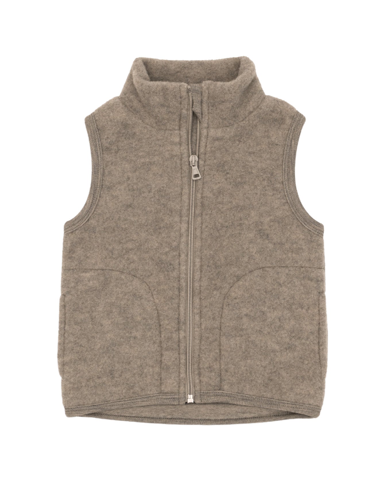 Engel natur bodywarmer wol fleece walnoot 575481-075