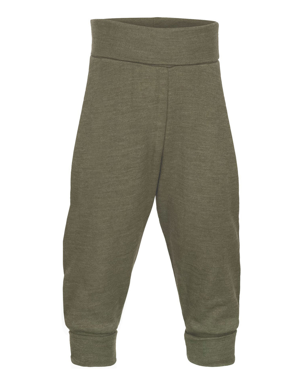 Engel natur broekje van wol en zijde - olive 703501-43E