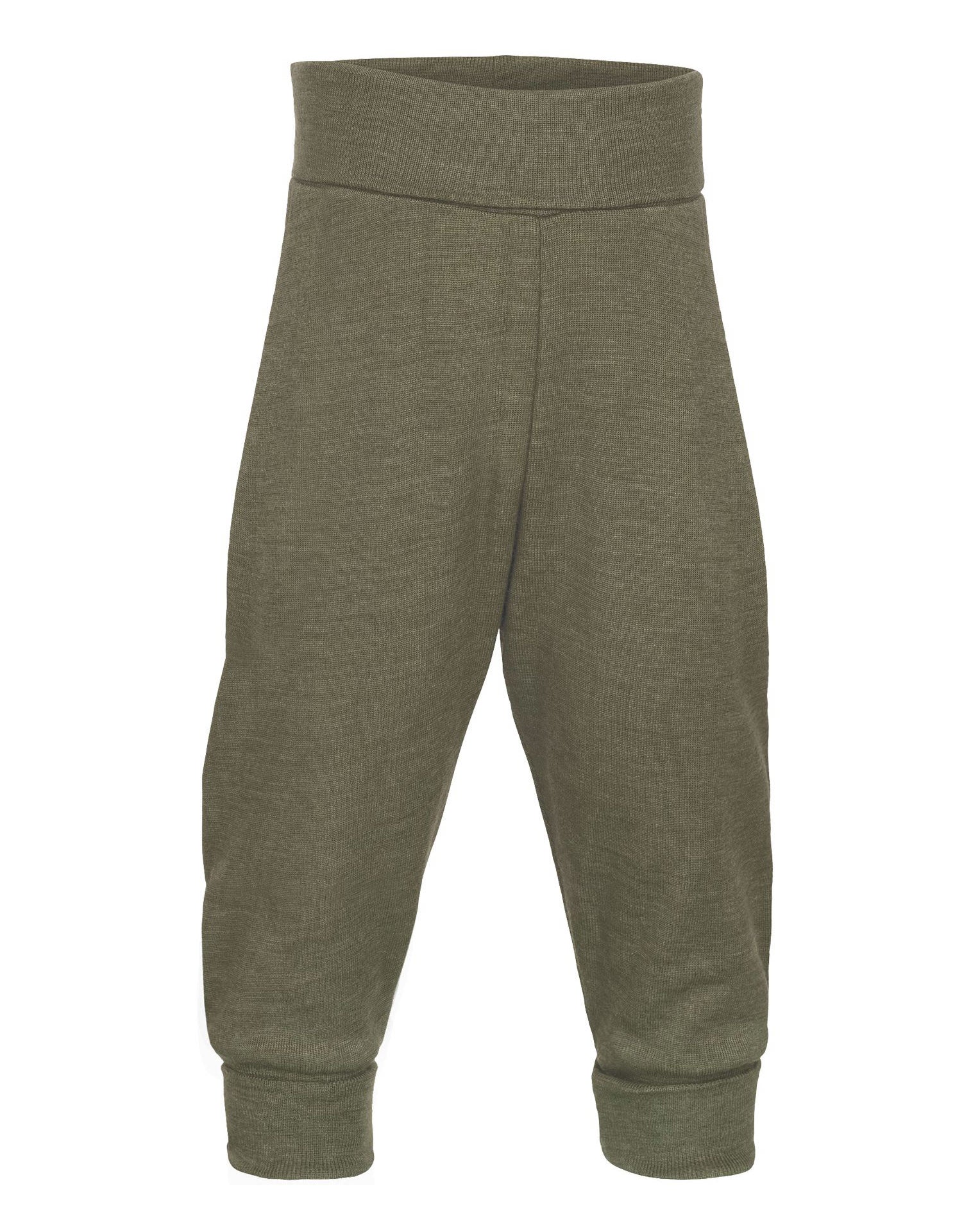 Engel natur broekje van wol en zijde - olive 703501-43E