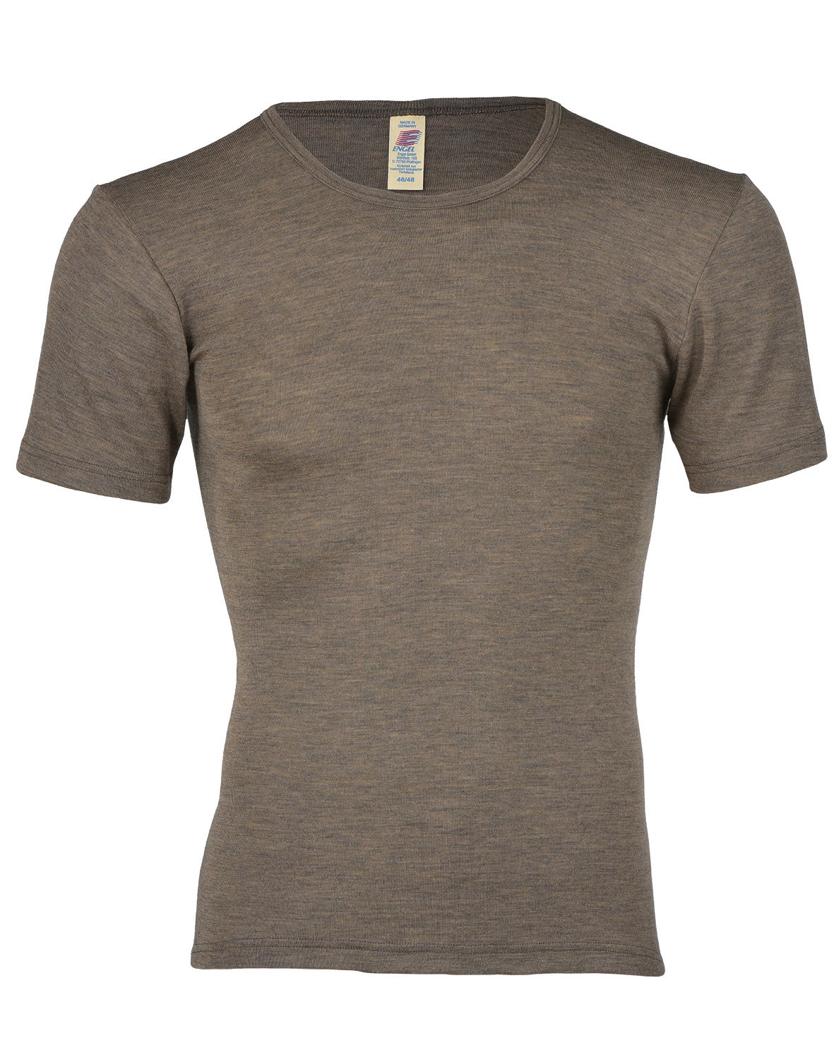 Engel natur Herenshirt wol:zijde - walnoot 704800-75