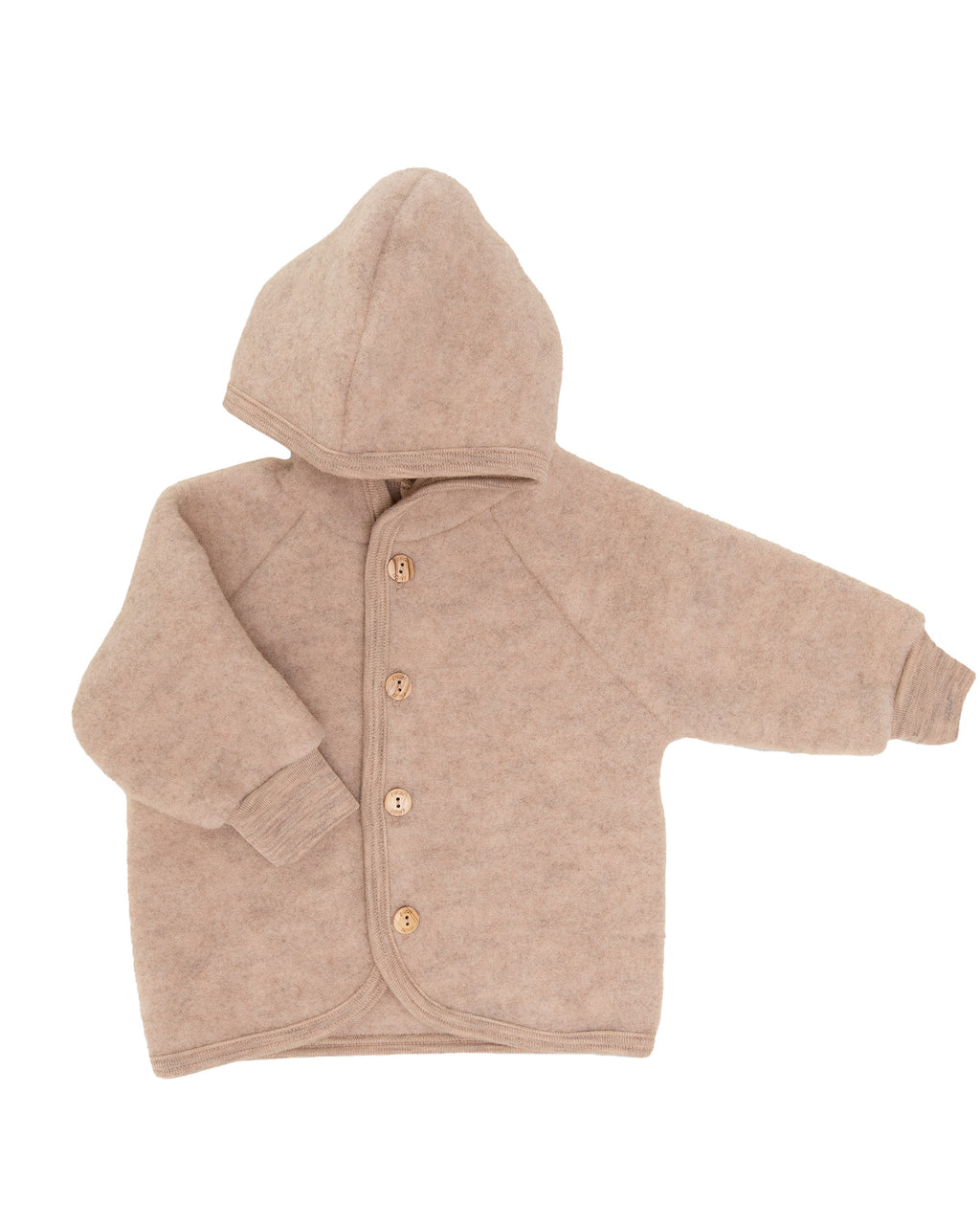 Engel Natur Jasje van wol-fleece - sand