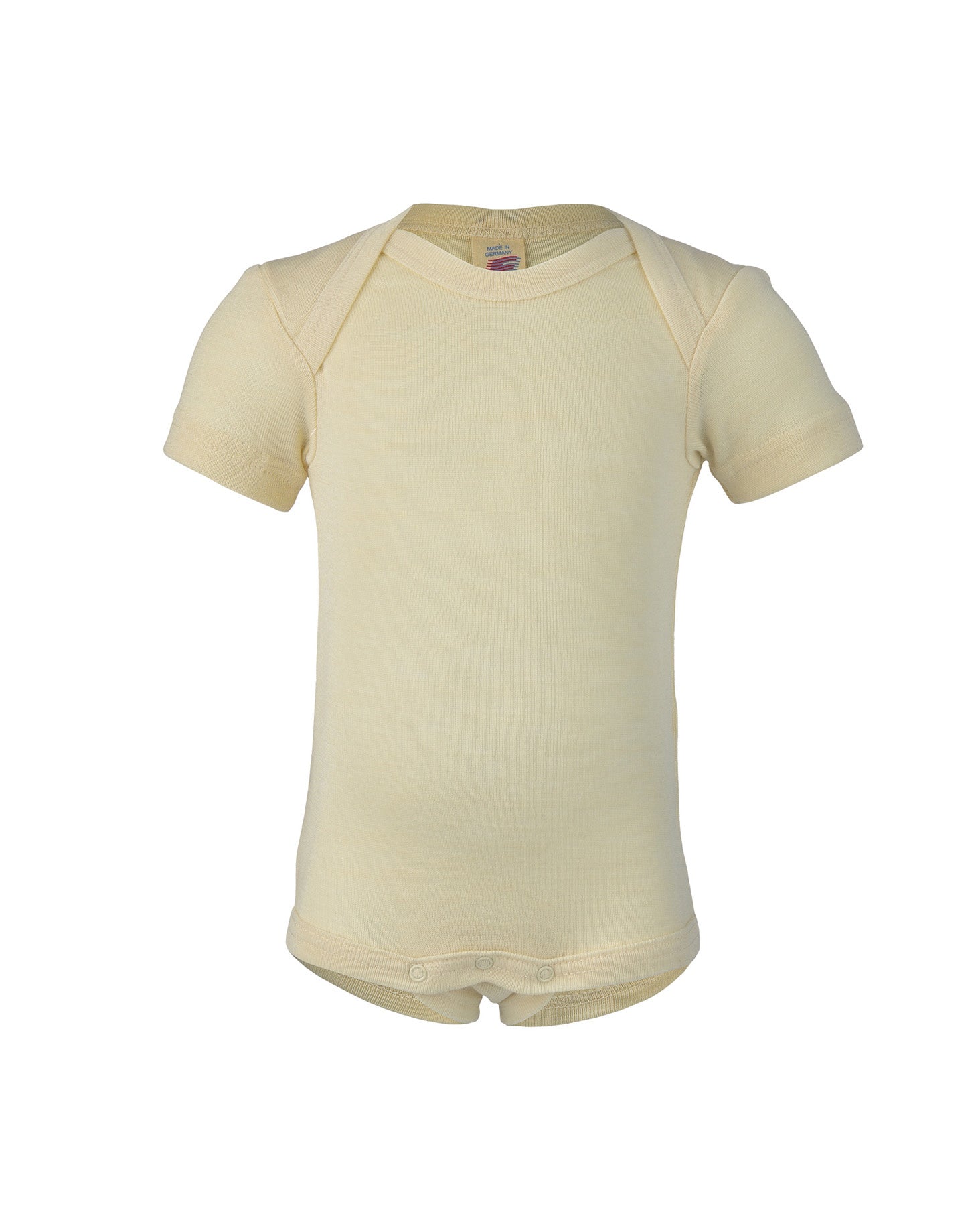 Engel natur Romper korte mouw van wol: zijde - naturel 1.0 709010