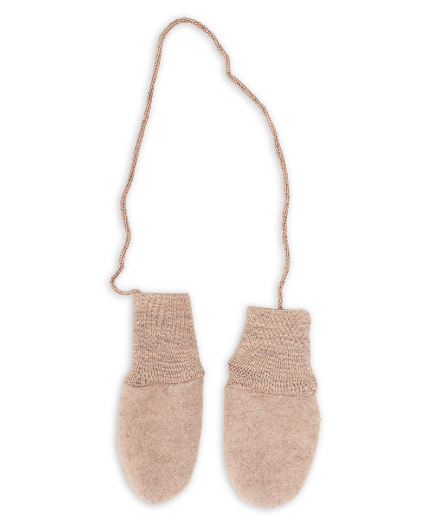 Engel Natur Wantjes van wol-fleece - sand