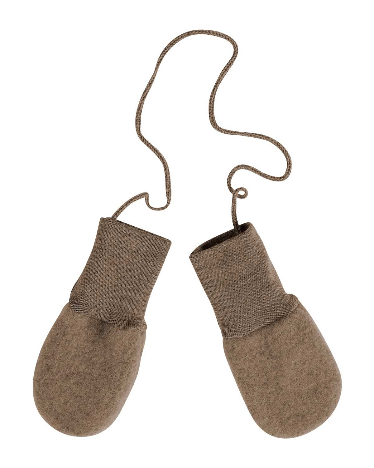 Engel-Natur-wolfleece-baby-wantjes-walnoot-bruin