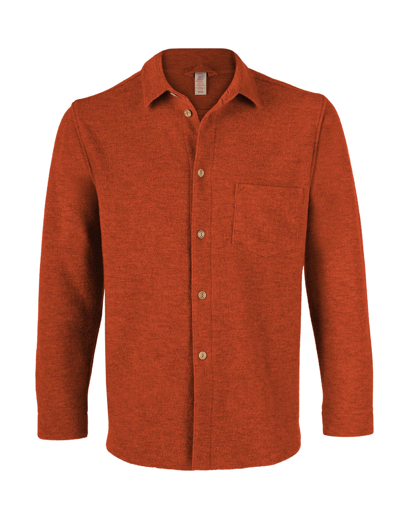 engel natur Wollen overshirt - magma melange