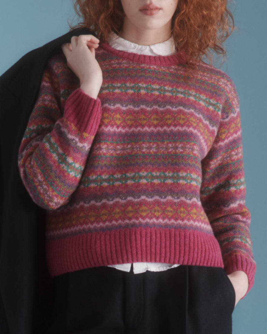 Fairisle trui - lipstick-2