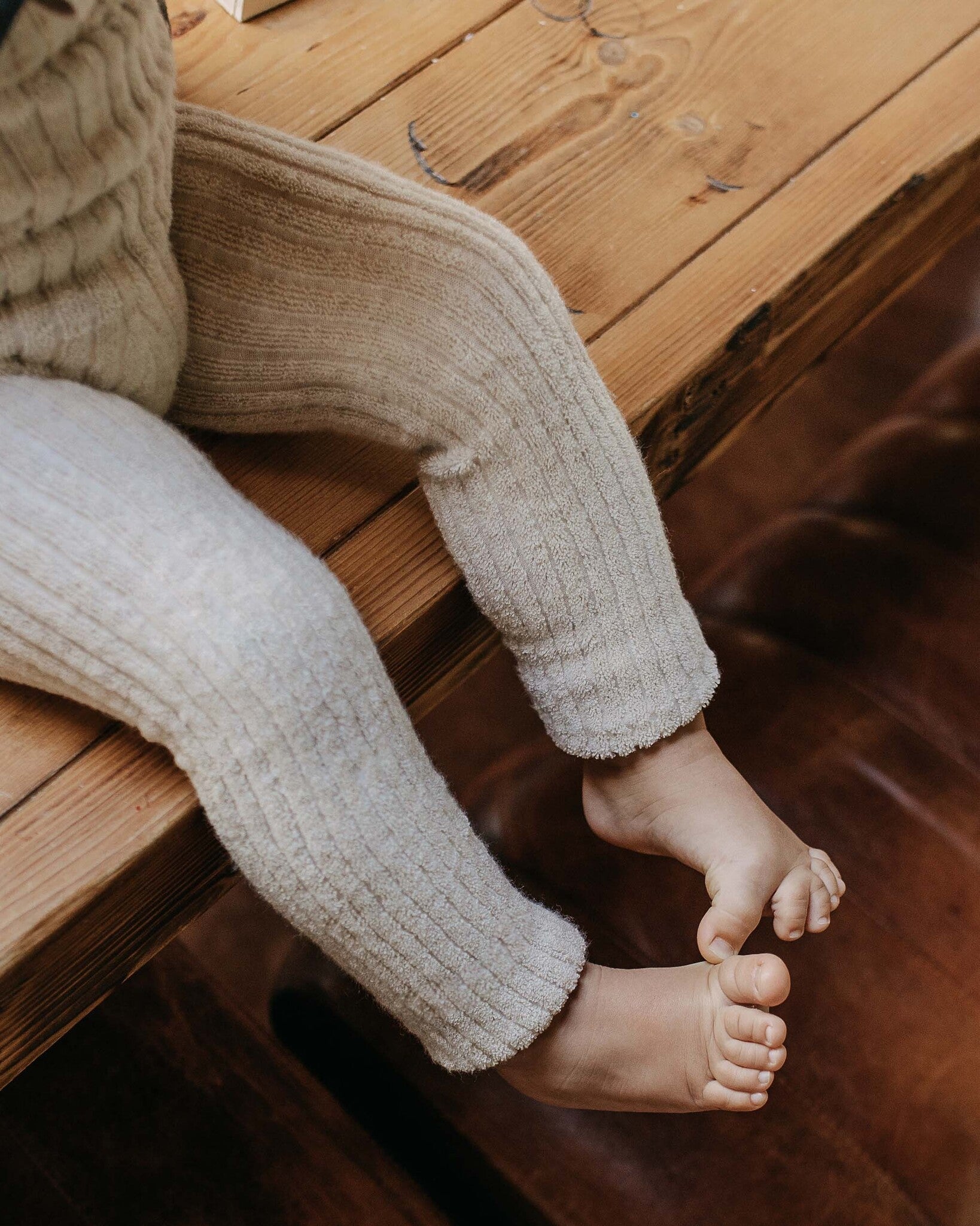 footless granny teddy tights - cream blend-3