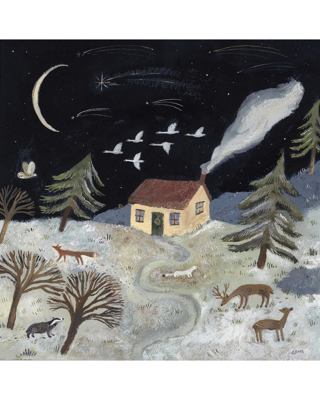 Gemma Koomen kaart a night in winter_2
