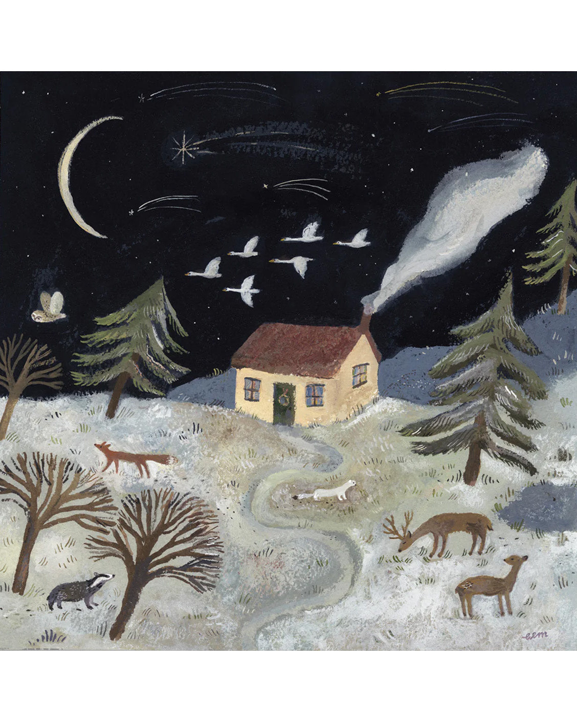 Gemma Koomen kaart a night in winter_2