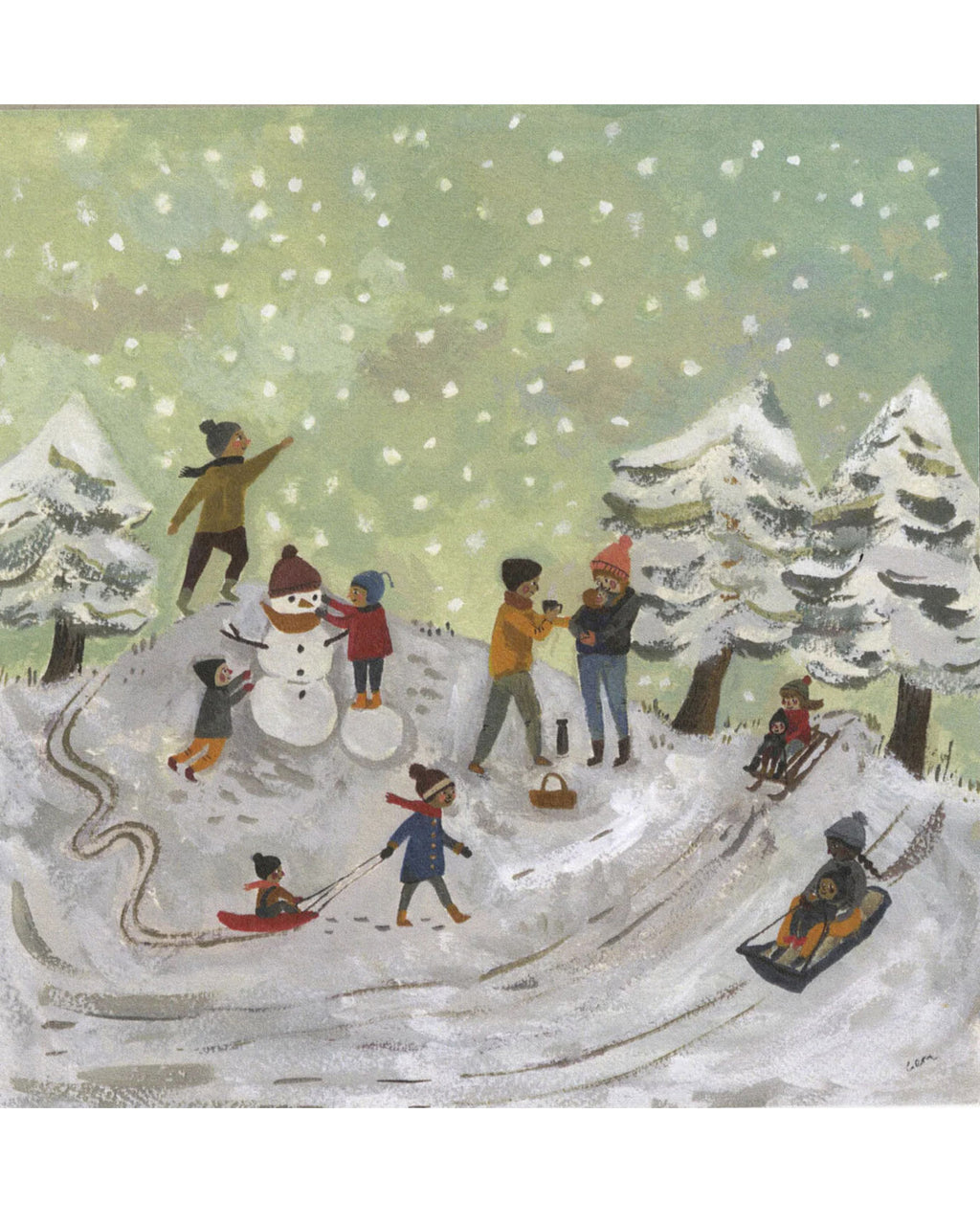 Gemma Koomen kaart snow day