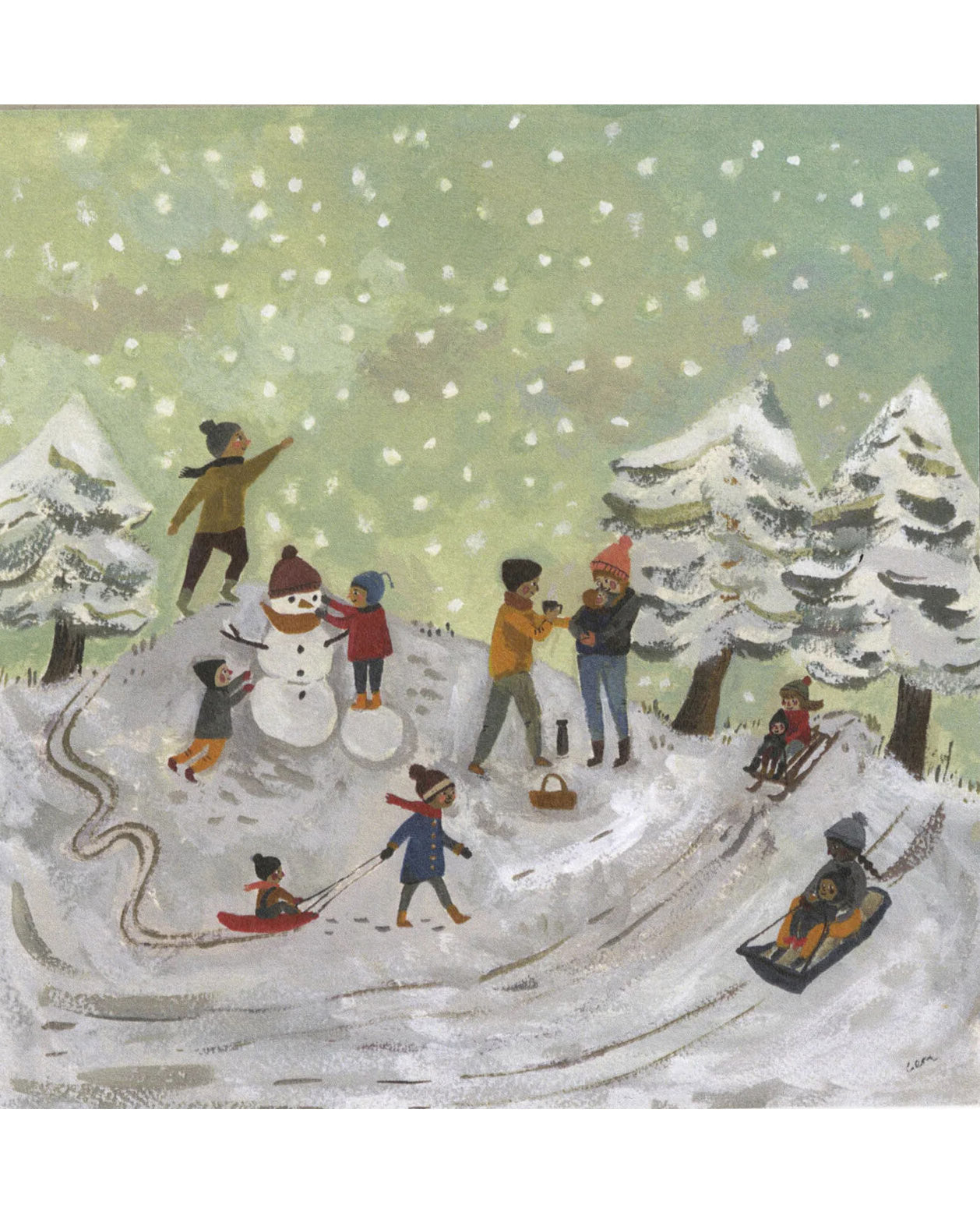 Gemma Koomen kaart snow day